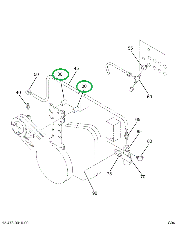 1661876C2 SPACER FAN BRACKET MTG