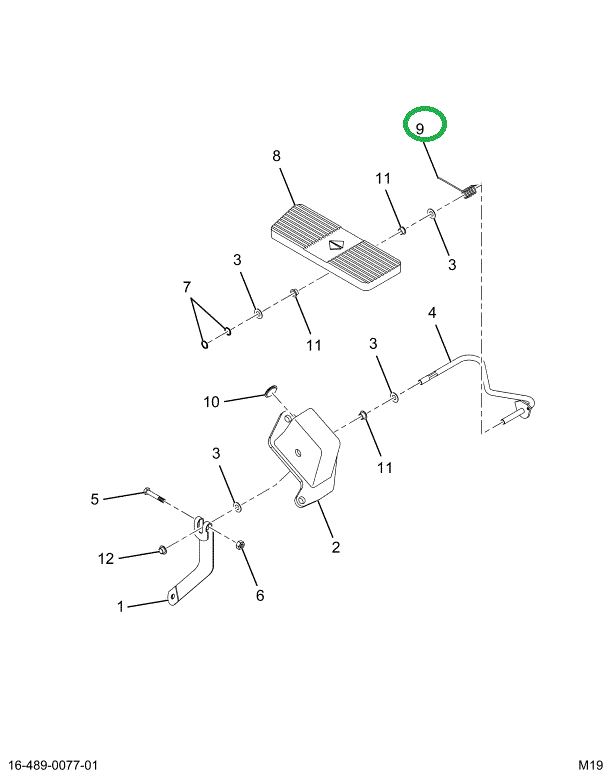 1661987C1 SPRING ACCELERATOR RETURN