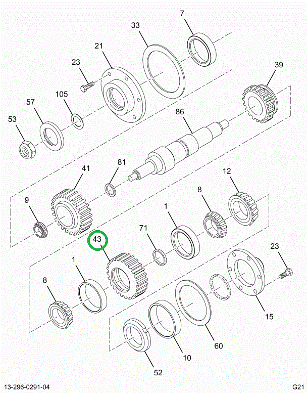 1663090C1 GEAR INPUT T/C