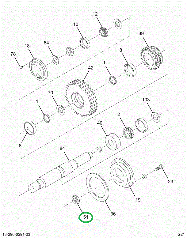 1663097C1 NUT SELF LOCKING T/C