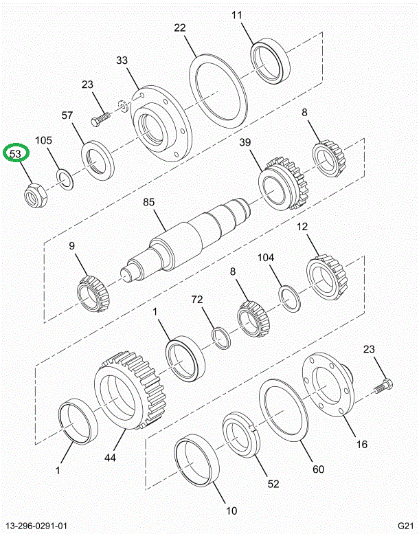 1663098C1 NUT SELF LOCKING T/C