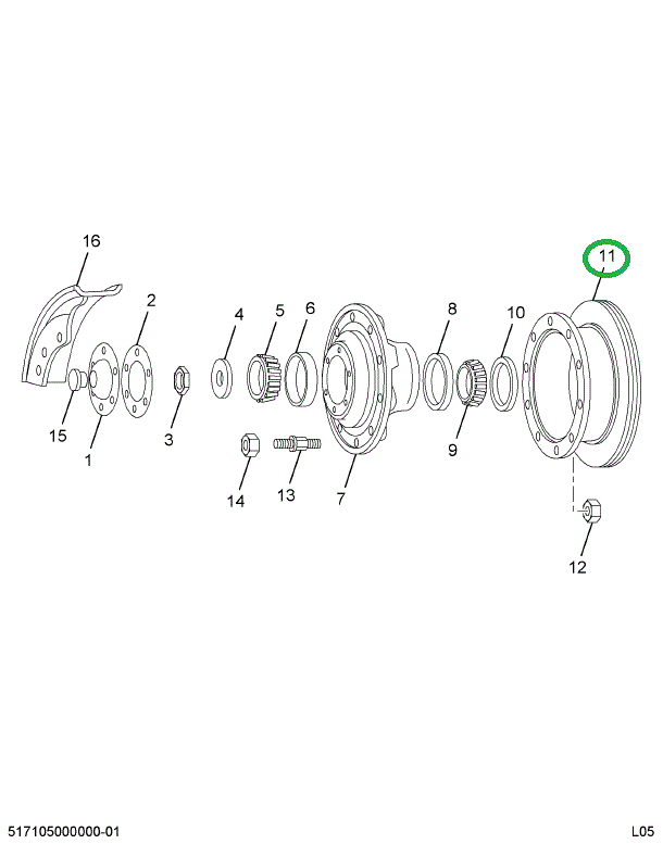 1663172C1 ROTOR DISC BRAKE