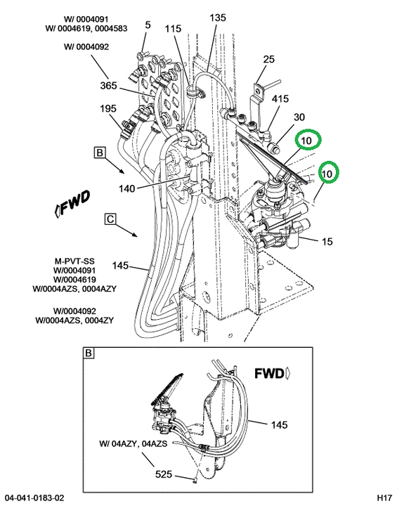 1663550C1 SCREW SEMS 5/16 FMD HH TYPE F