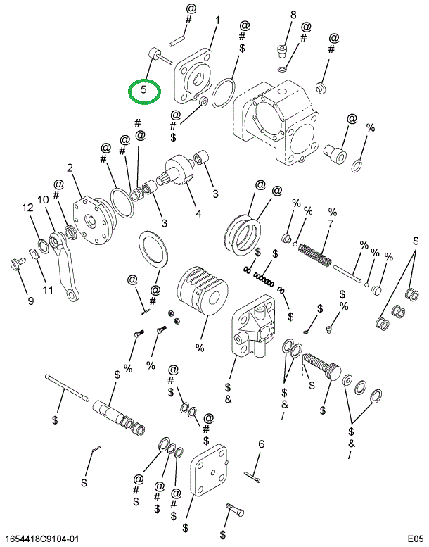 1663628C1 PLUNGER KIT CYLINDER HEAD