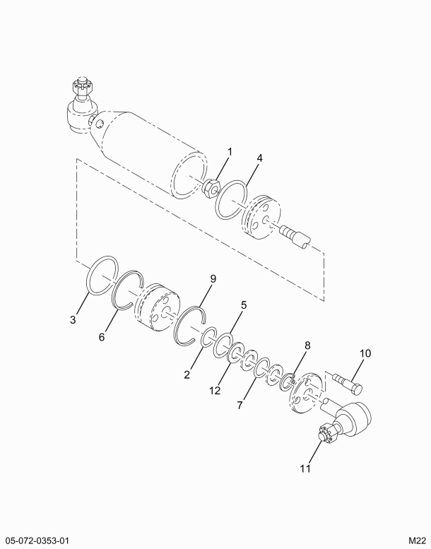 1663911C91 CYLINDER ASSY HYD