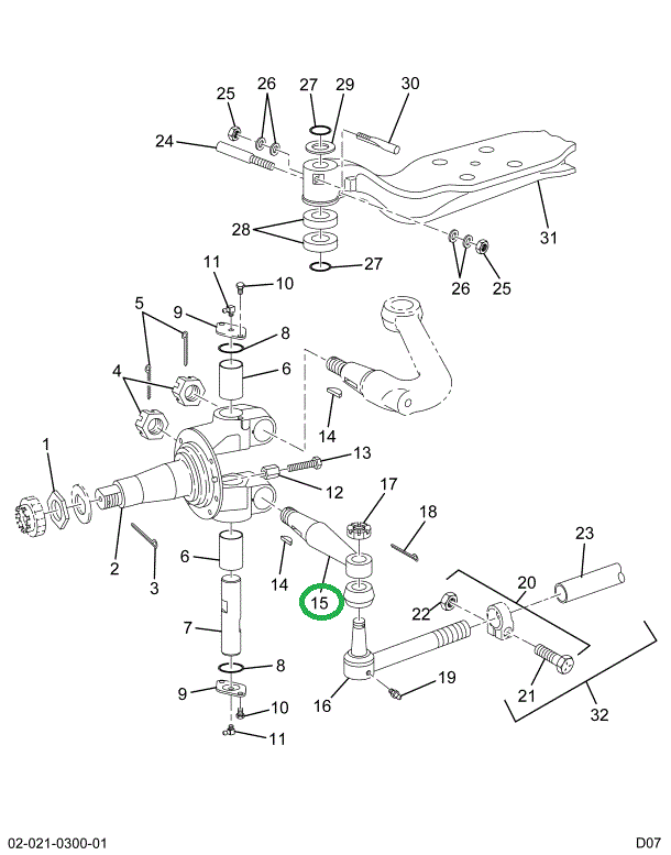 1664041C1 ARM-STRG TIE ROD LT