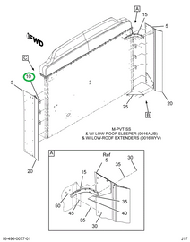 1664094C2 SPACER AIR DEFLECTOR SIDE