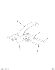 1664287C1 LATCH ASSY ENG COVER (BLACK)