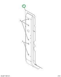 1664580C4 REINFORCEMENT DASH PANEL