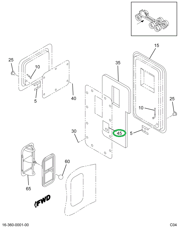 1664592C1 SCREW ASSY SELF DRILLING PAN H