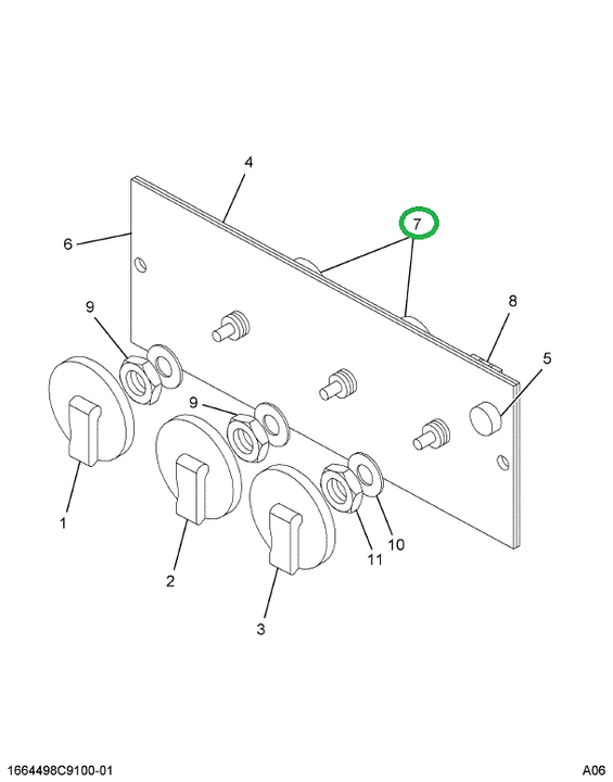 1664769C92 CONTROL HEATER-A/C