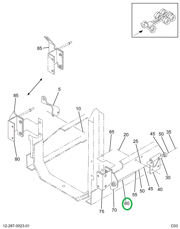 1664791C2 ROD RADIATOR STAY