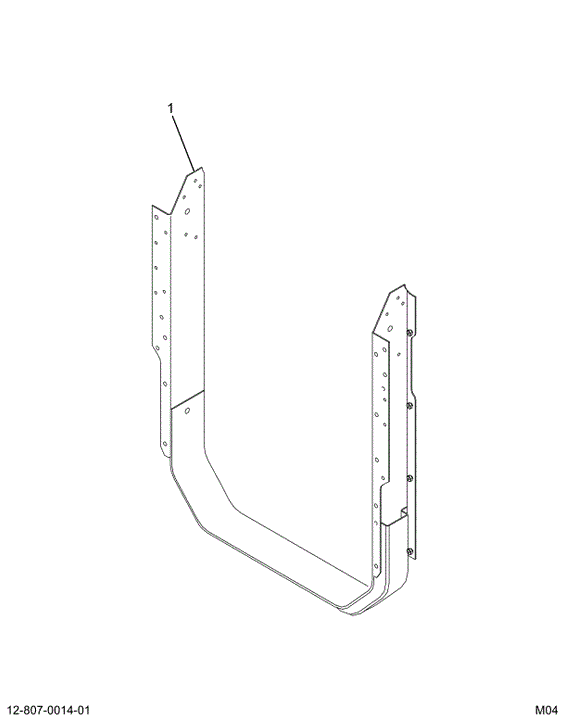 1664878C8 SUPPORT RAD MTG HORSE COLLAR