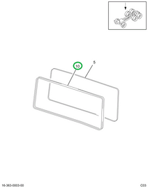 1665200C1 RETAINER REAR WINDOW SEAL