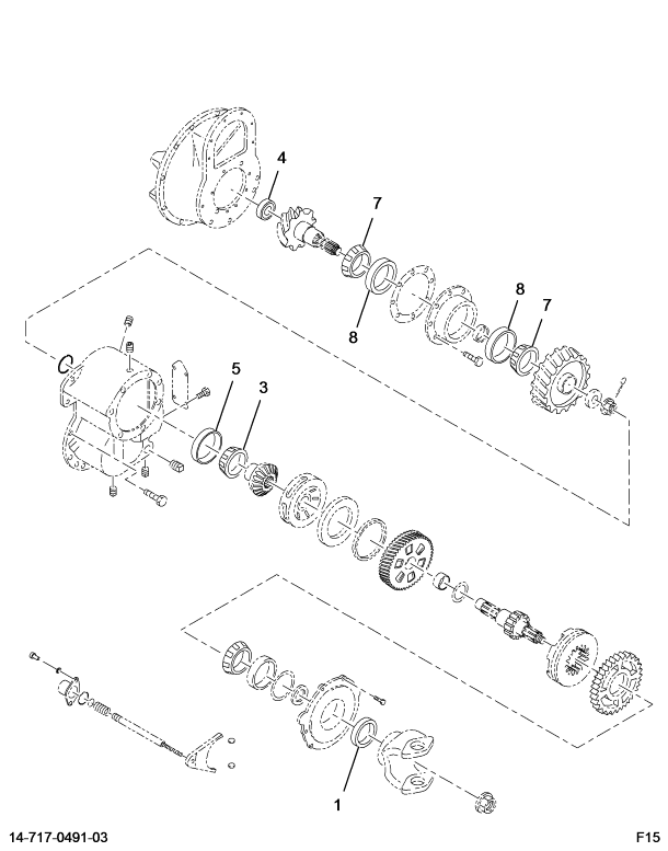 1665333C91 AXLE,KIT DIFF BRG/SEAL