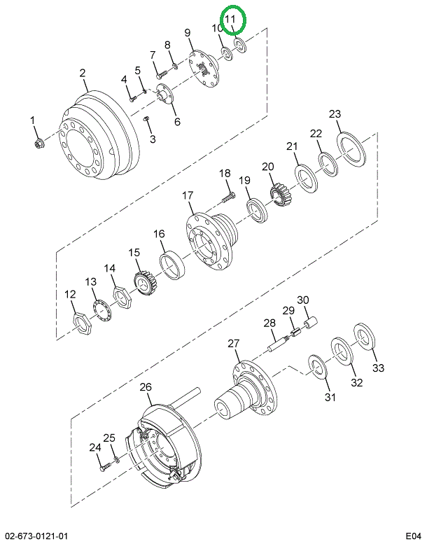 1666246C1 RETAINER KNCKLE TO STUB SEAL