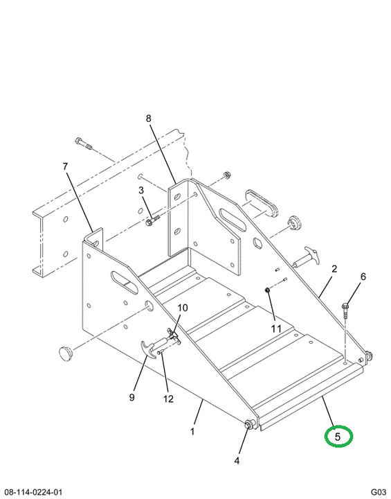 1666473C6 TRAY BATTERY BOX