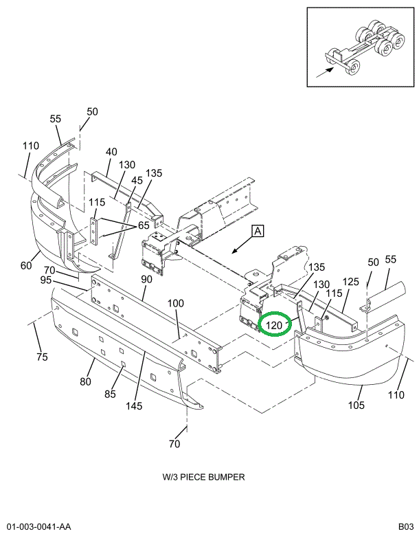 1666551C2 BRACE BUMPER INNER SUPT LT