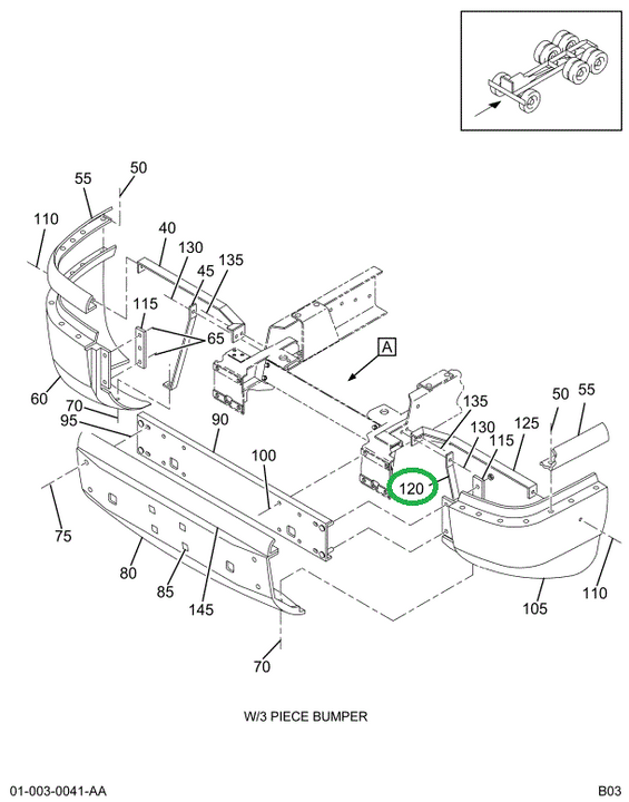 1666551C2 BRACE BUMPER INNER SUPT LT