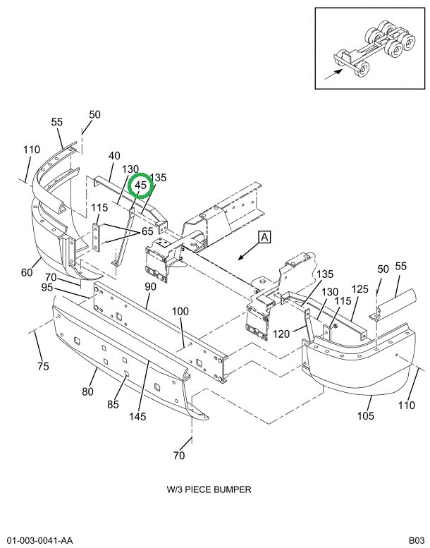 1666552C2 BRACE BUMPER INNER SUPT RT