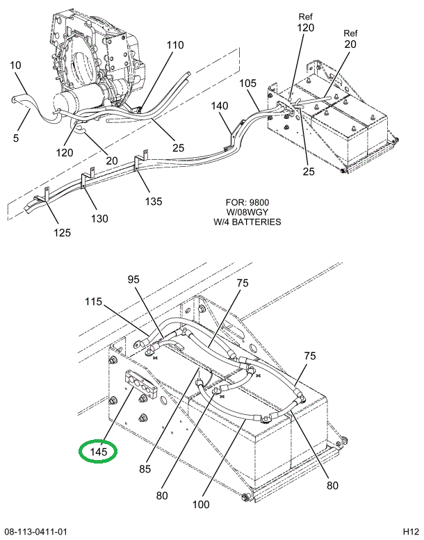 1666642C1 RETAINER BTRY CABLE CLAMP