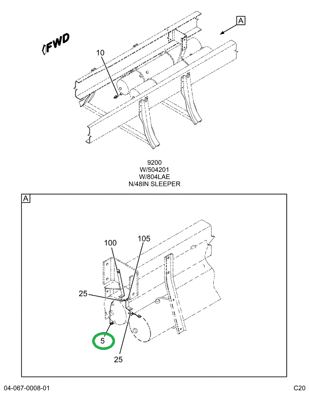 1666683C91 VALVE DRAIN & CABLE