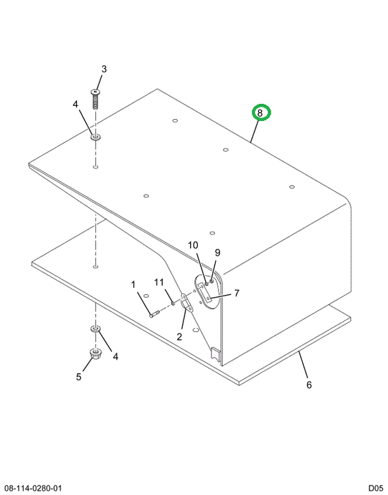 1666841C2 COVER ASSY BTRY BOX (BRIGHT)