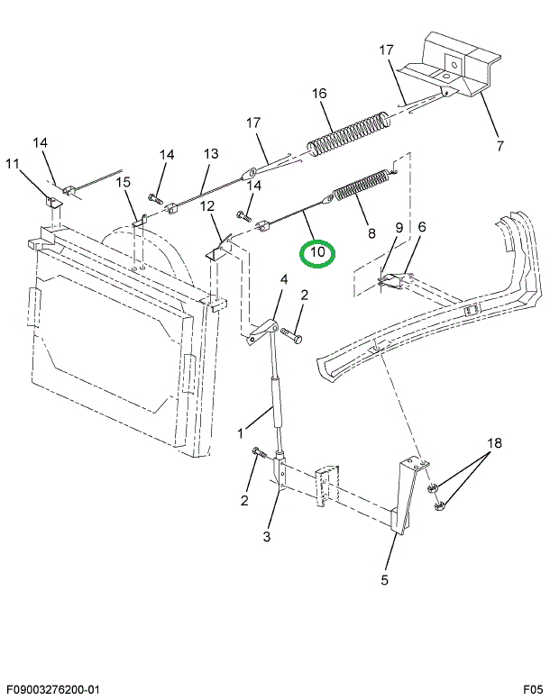 1666877C1 CABLE HOOD STOP