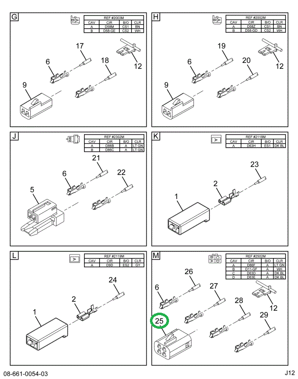 1667305C1 BODY CONNECTOR 4 WAY MALE