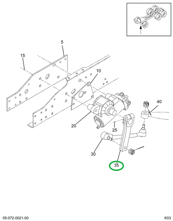 1667661C1 ARM STEERING GEAR