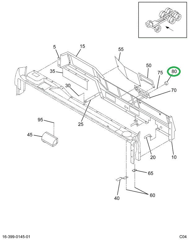 1667674C1 KNOB ASSY AIR FLOOR