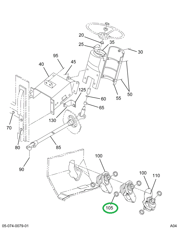 1667760C1 BUSHING STEERING COLUMN