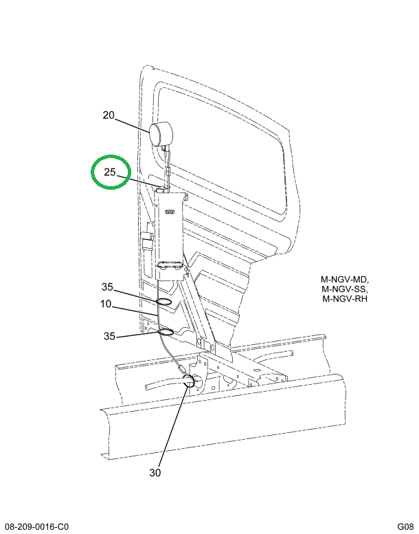 1667880C3 BRACKET CARGO LIGHT MTG