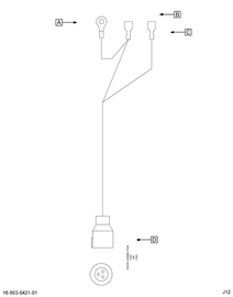 1667905C91 HARNESS ELEC; MIRROR