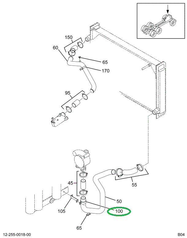 1668255C91 CLAMP RADIATOR PIPE