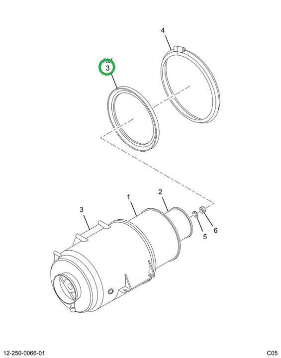 1668563C1 COVER AIR CLEANER