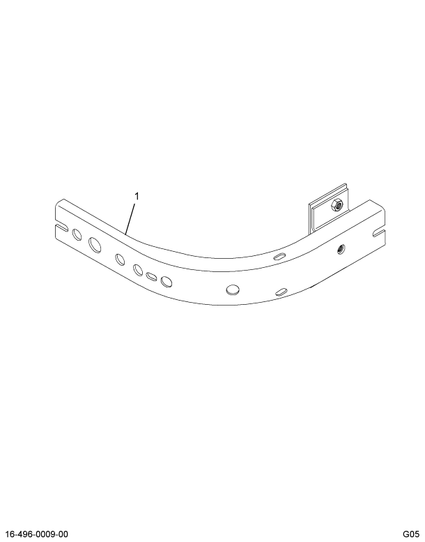 1668883C1 CHANNEL ASSY DEFLECTOR MTG UPR