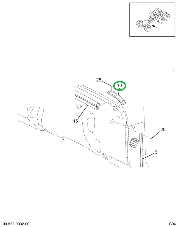 1669213C2 SUPPORT HOOD UPPER