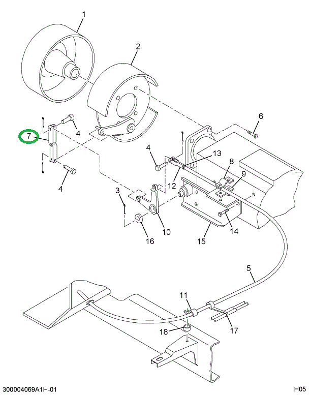 1669247C1 YOKE BELLCRANK ASSY