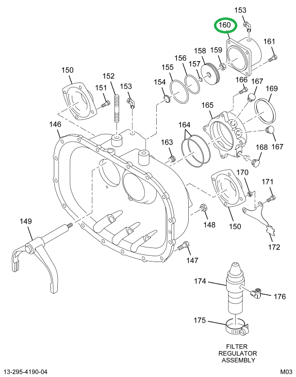 1669300C91 HOUSING PISTON RANGE