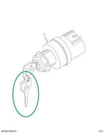 1669309C2 KEY IGNITION LOCK