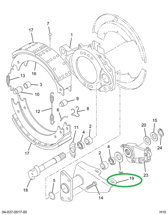 1669356C91 Bracket, Brake Camshaft And Ch
