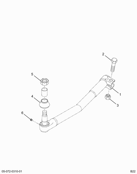 1669501C92 END ASM VERT LINK W/CLAMP