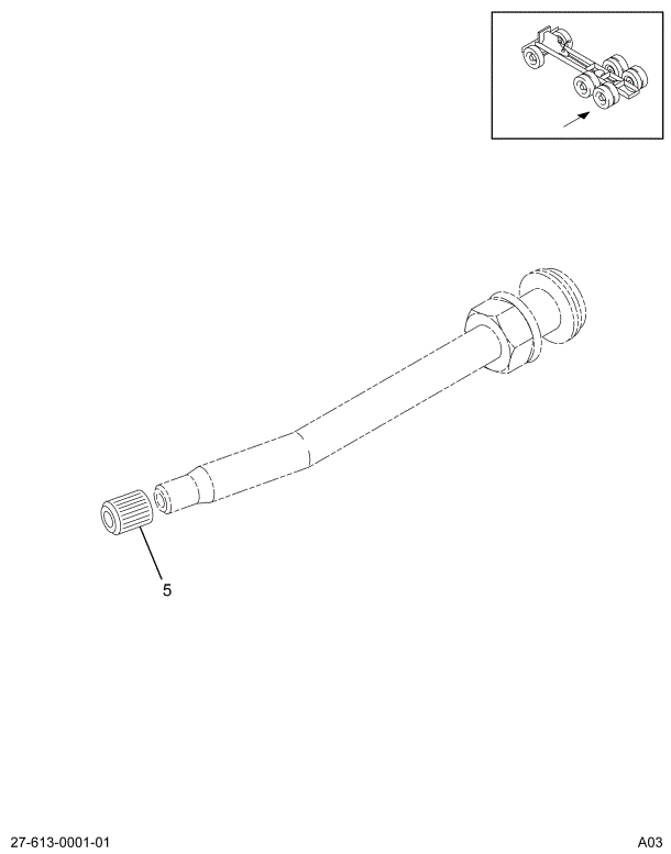 1669631C3 VALVE TUBELESS TIRE W/CAP 23DG