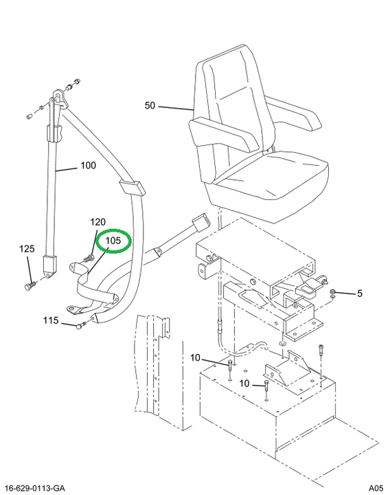 1669820C1 BELT TETHER 13 1/2