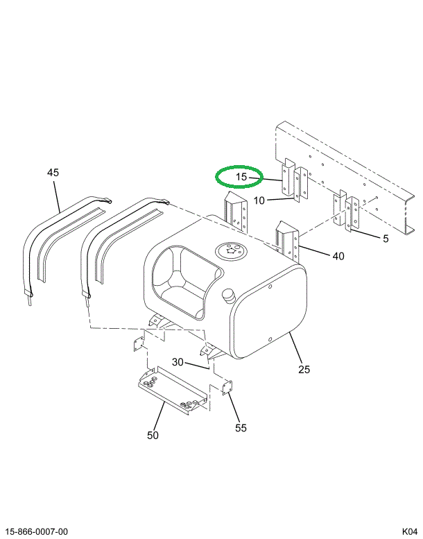 1669860C1 SPACER FUEL TANK MTG