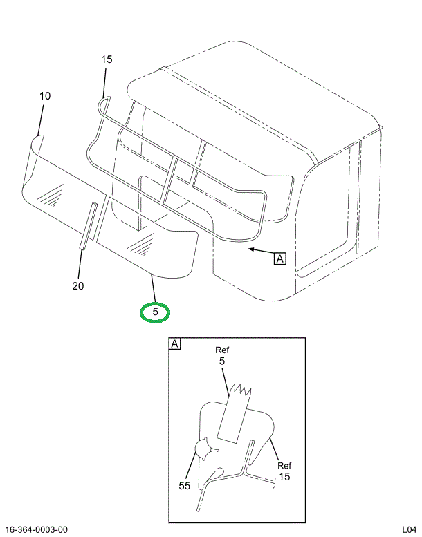 1670092C3 WINDSHLD,WINDSHIELD ASM SOLEX