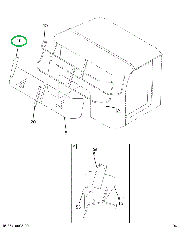 1670093C3 WINDSHLD,WINDSHIELD ASM SOLEX