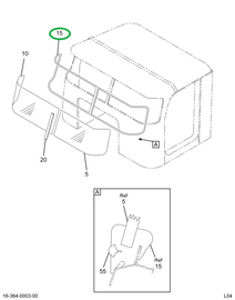 1670121C2 SEAL WINDSHIELD GLASS
