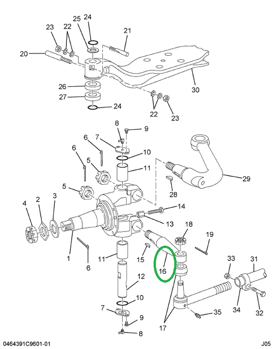 1670130C1 Arm, Steering, Left